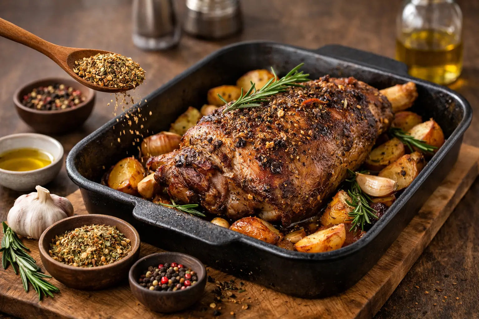 Lammgewürz für Ofenbraten richtig einsetzen