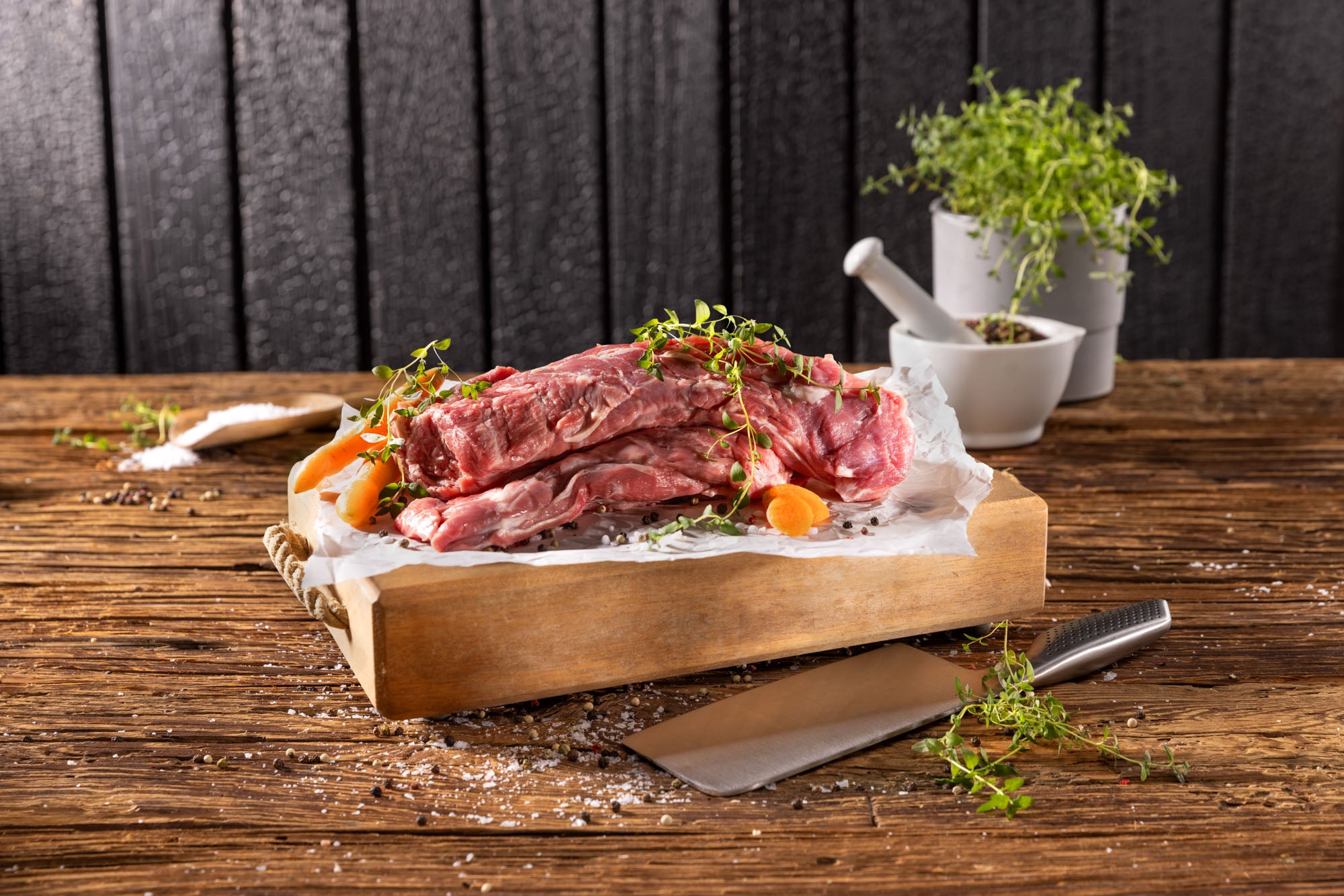 Ausgelöster Lammhals aus Österreich – zartes, ausgelöstes Lammfleisch für Schmorgerichte, Ragouts und Braten