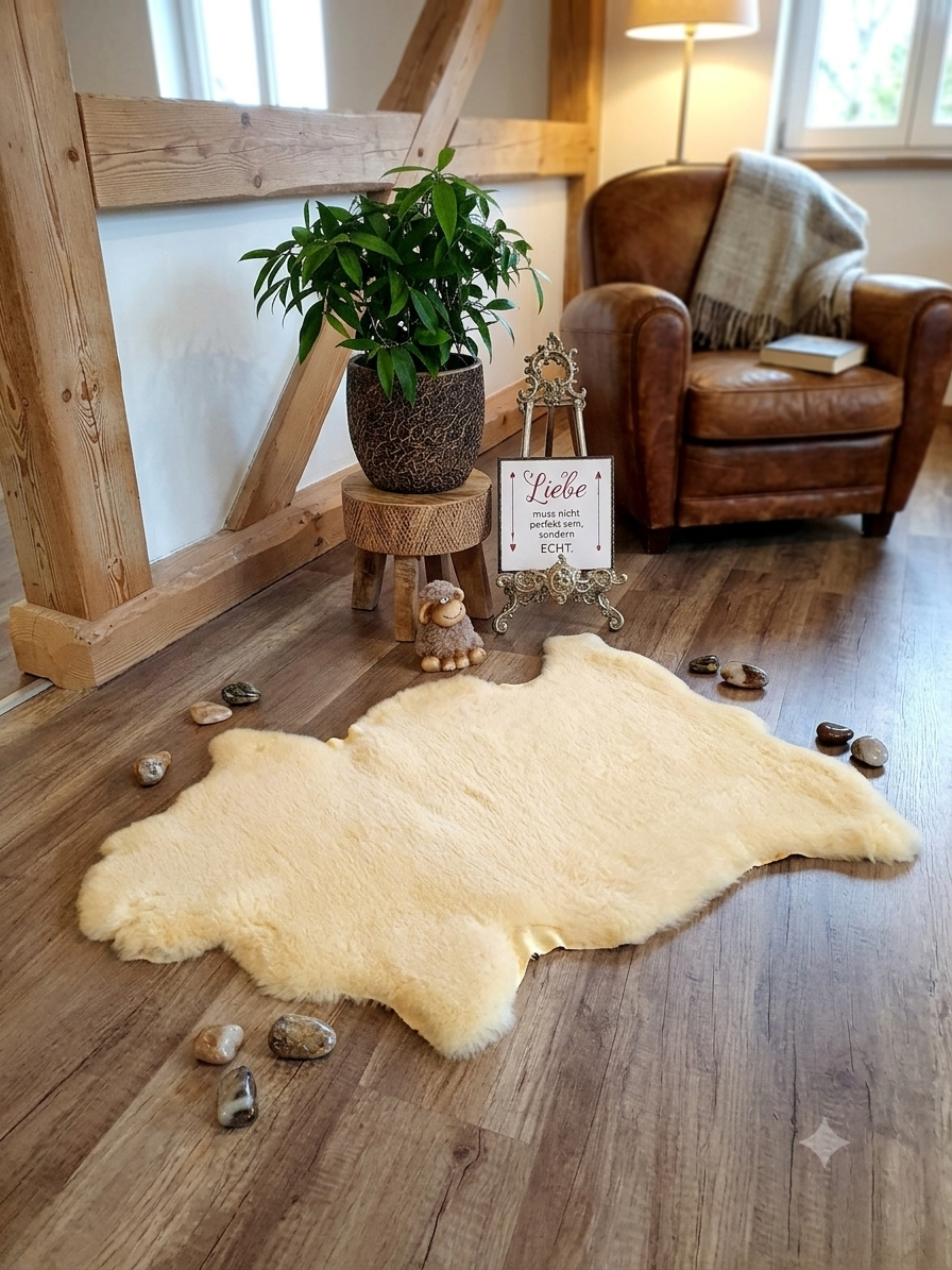 Lammfell für Babys - echtes Fell