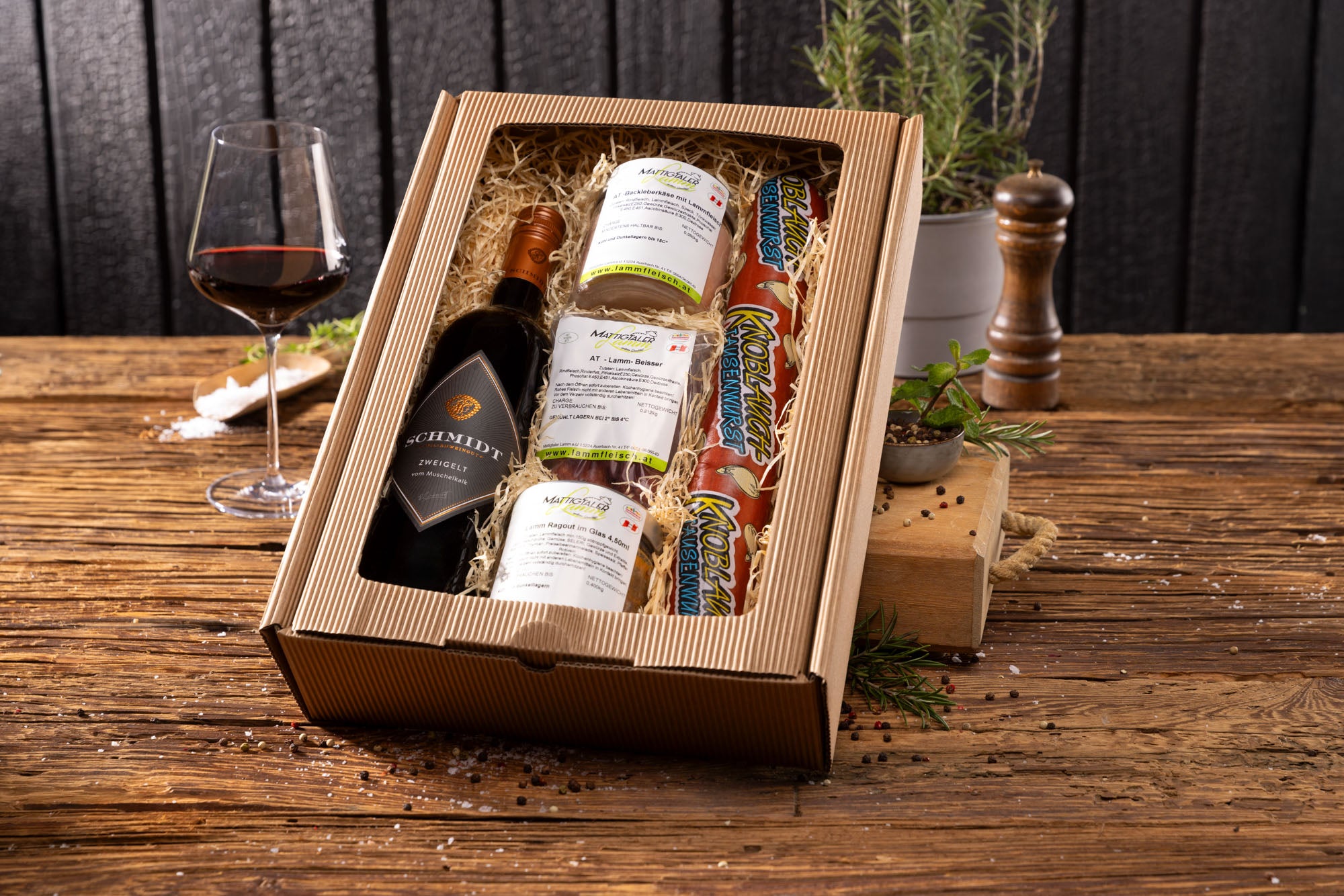 Mattigtaler Lamm Genussbox kaufen – Kulinarisches Geschenk aus Österreich