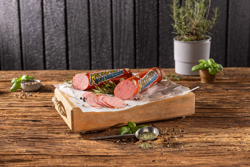 Lamm-Knoblauchwurst aus Österreich – würzige Wurstspezialität aus hochwertigem Lammfleisch mit feiner Knoblauchnote