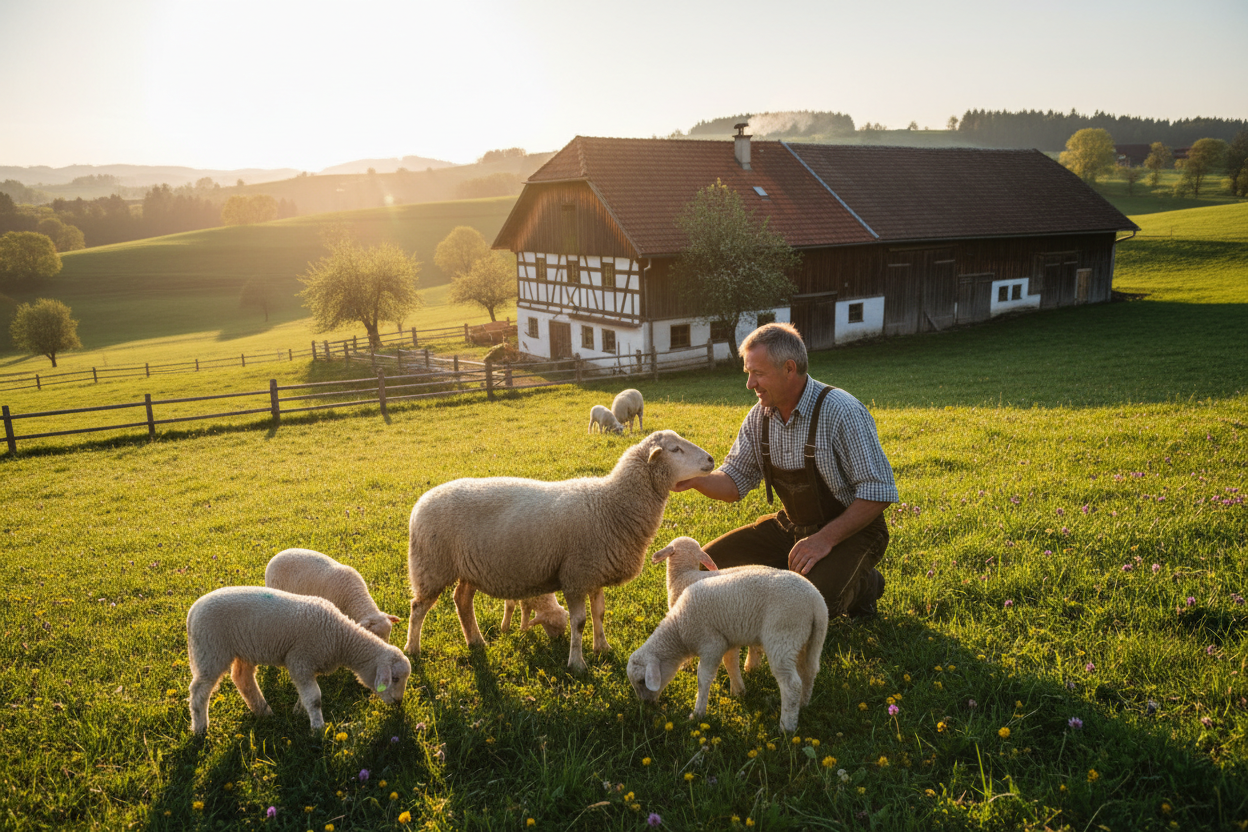 Vakuumverpacktes Lammfleisch aus Weidehaltung