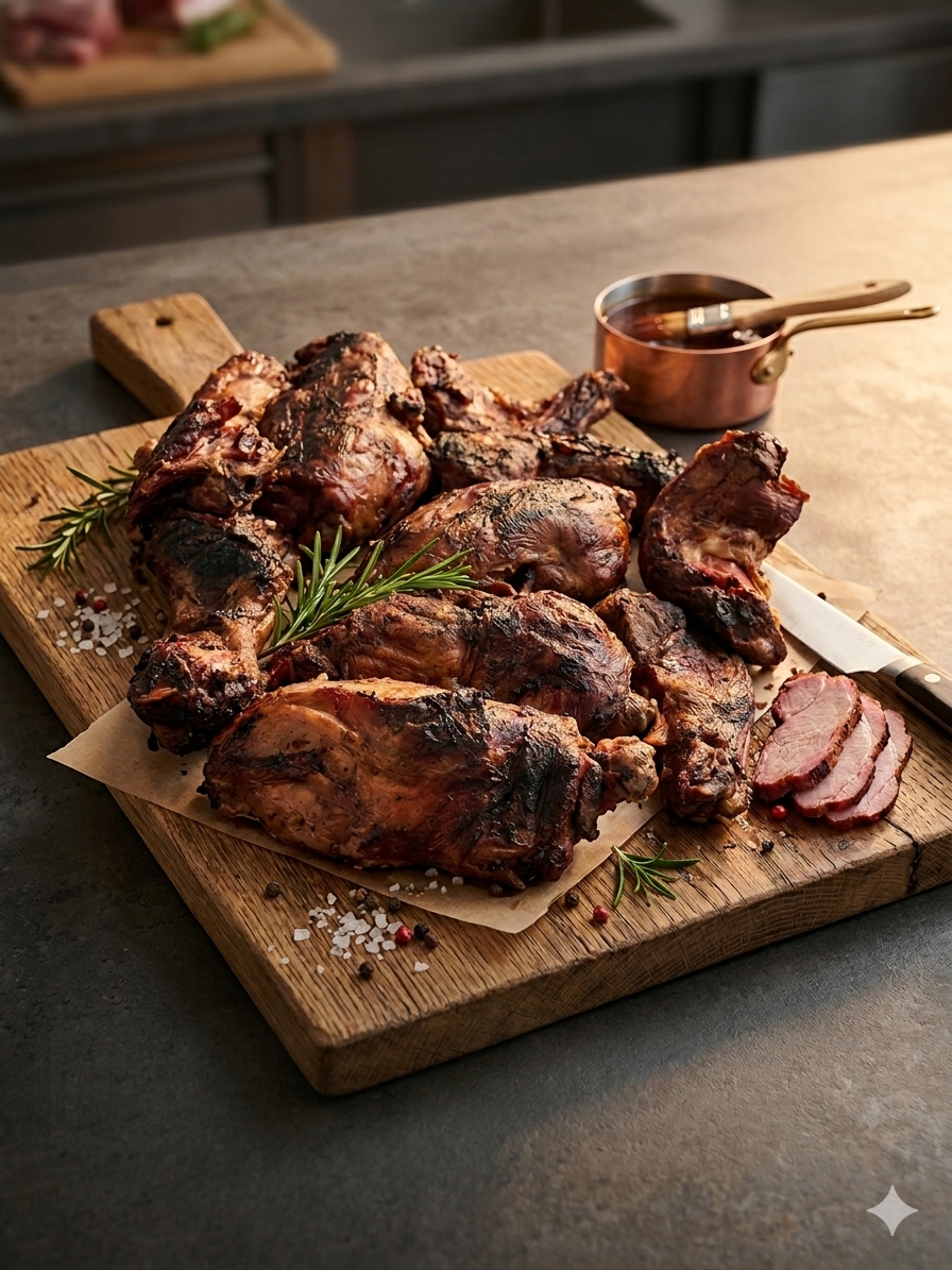 Österreichisches Junglamm perfekt gegrillt und servierfertig